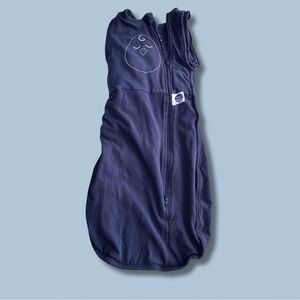 Nested Bean (3-6M) Zen One Swaddle- Navy Blue with White Design